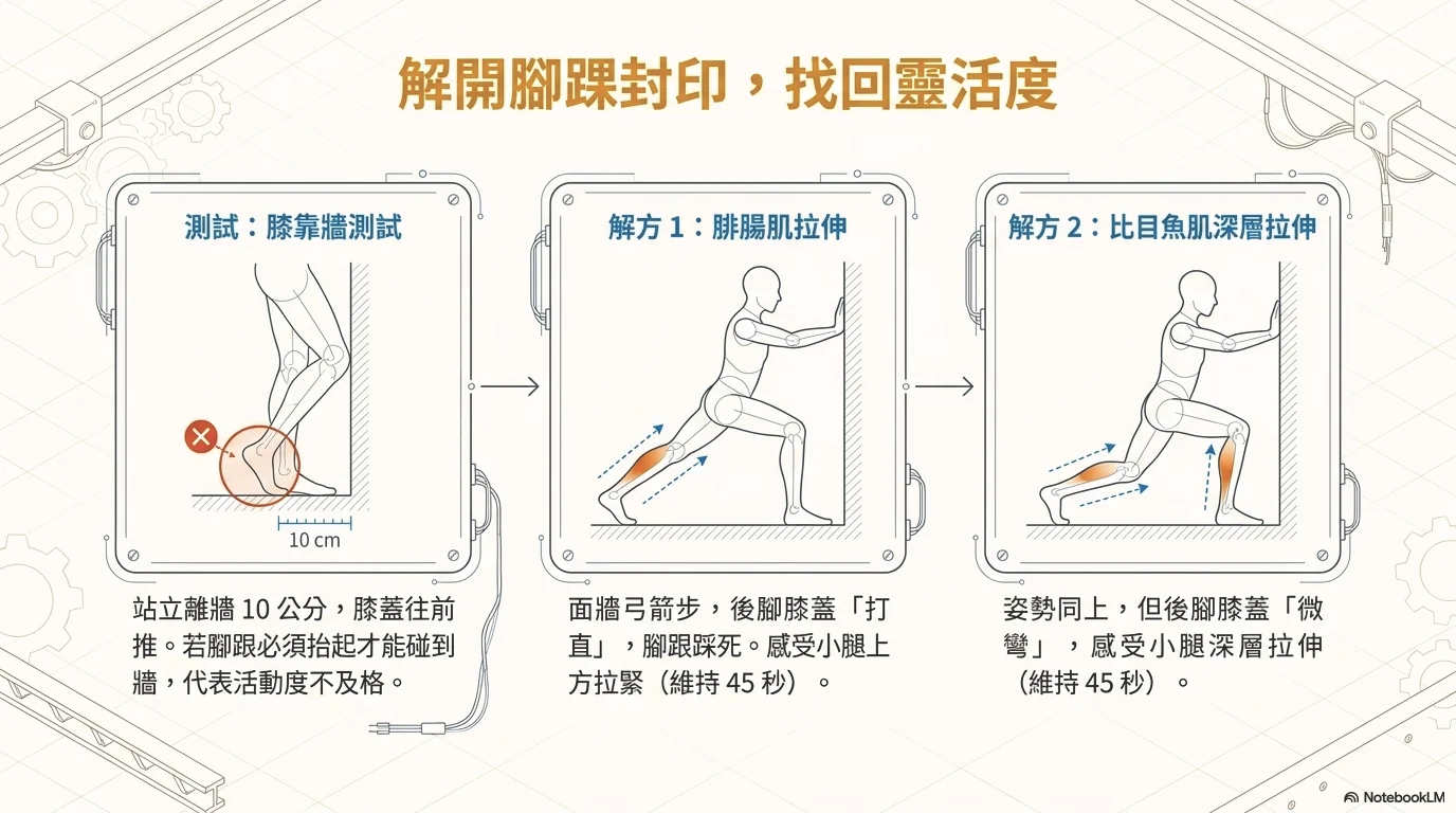 踝關節鎖死與足弓塌陷