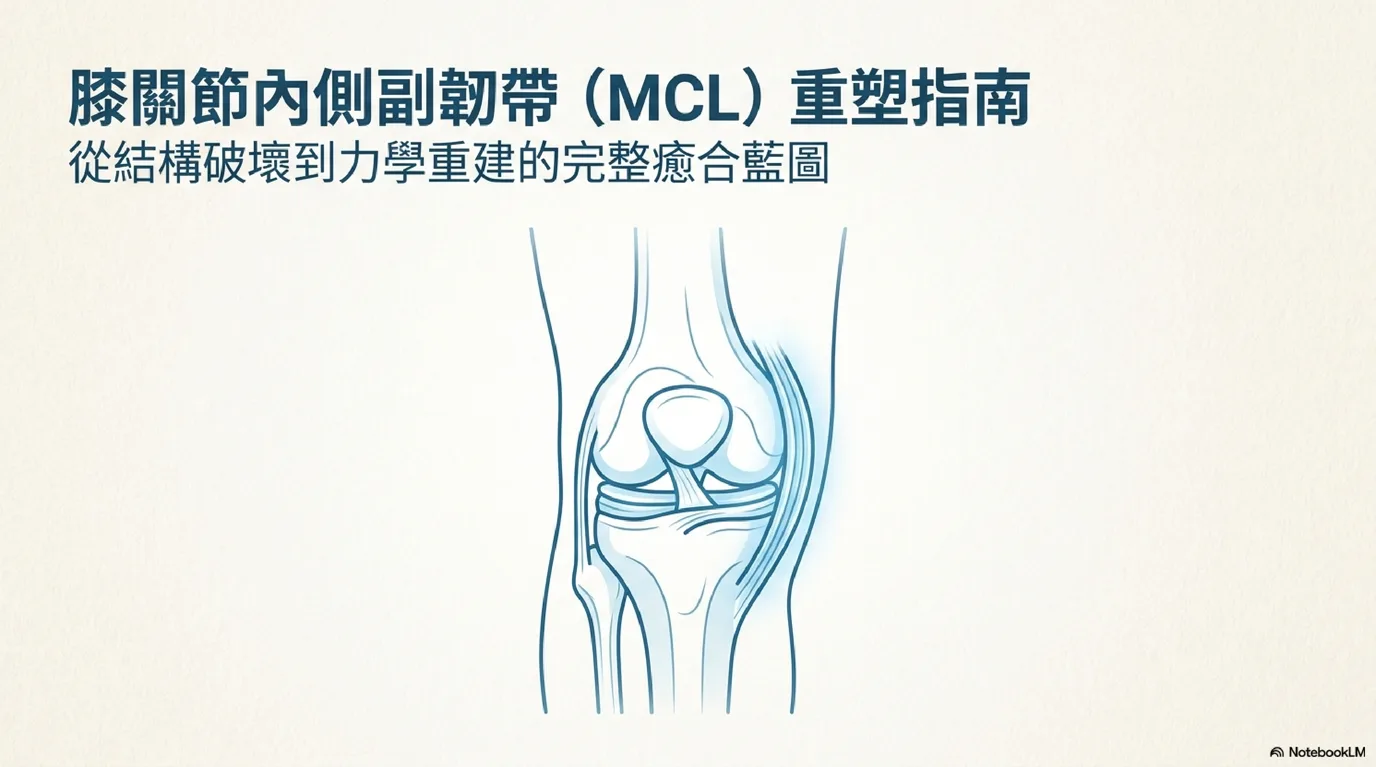 膝關節內側副韌帶（MCL）系列衛教文章封面圖——九大主題復健與重返運動完整指引