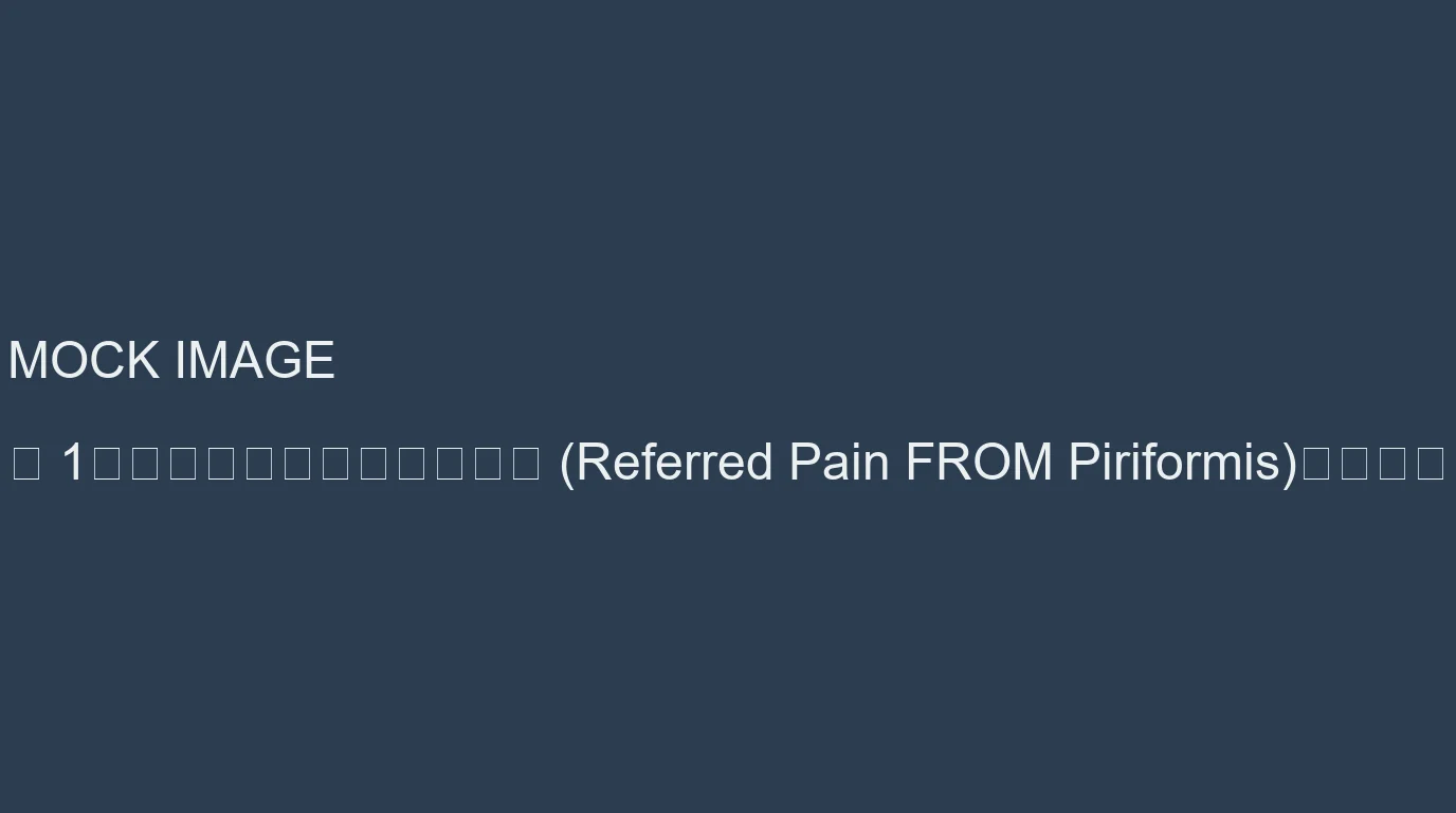 圖 1：梨狀肌本身引發的轉移痛 (Referred Pain FROM Piriformis)機制作圖